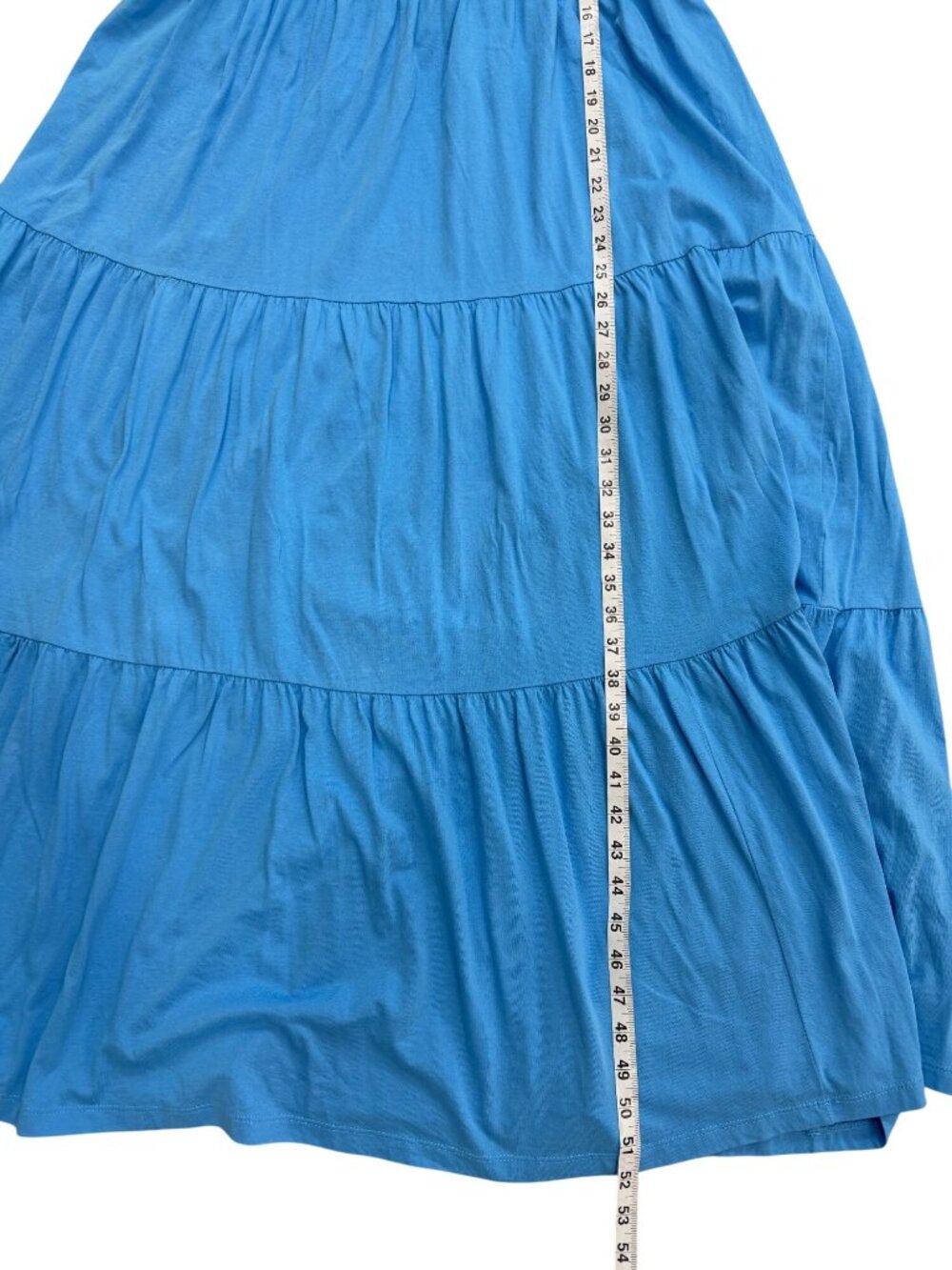 Lilly Pulitzer Womens Size L Midi Dress Miri Lunar Blue Cotton Tiered Sleevless - Picture 6 of 10